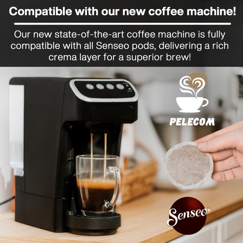 Senseo Classic Medium Roast Coffee Pods - 96 Count (2 Packs) - Smooth & Balanced Flavor with Rich Crema - Single-Serve Coffee Pads Compatible with Senseo & PeleCom Machines - Image 2